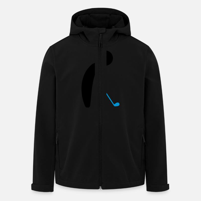 A golfer about to tee - Men’s Recycled Softshell Jacket by Stanley/Stella - black