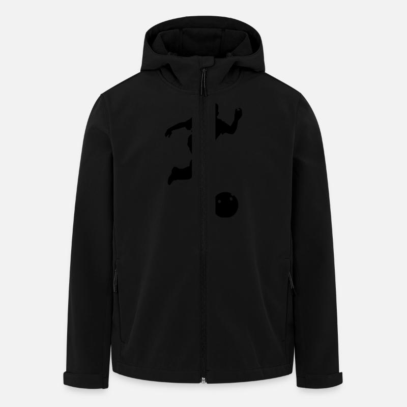 Bowling - Recycelte Männer Softshell-Jacke von Stanley/Stella - Schwarz