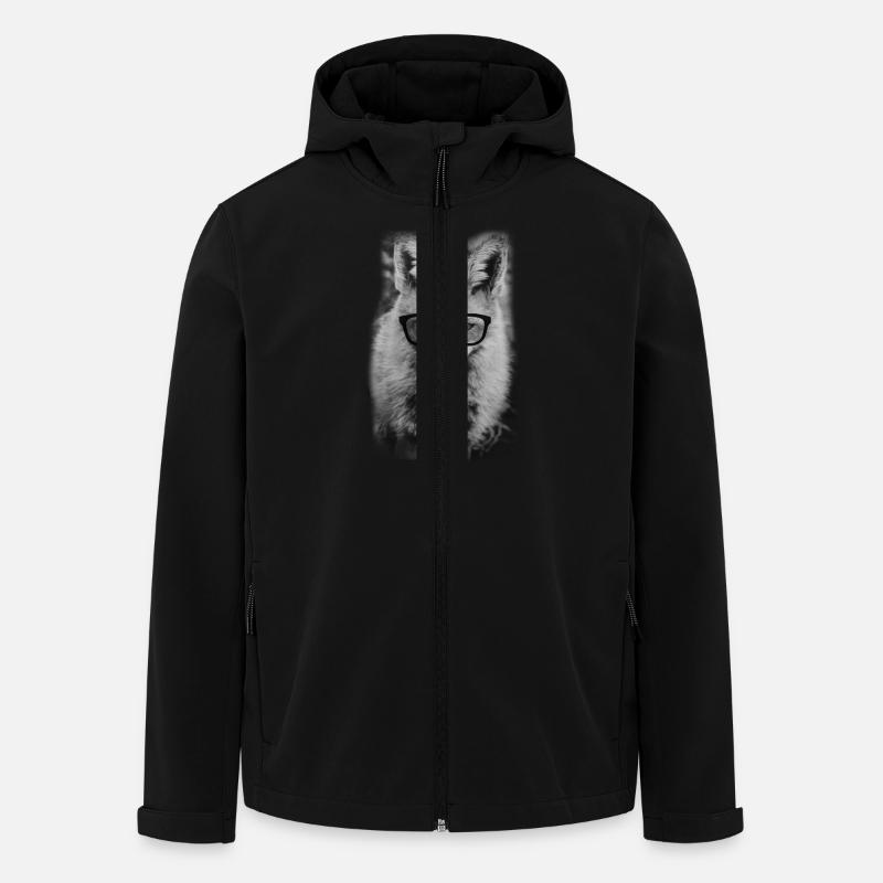 Nerd Fox - Men’s Recycled Softshell Jacket by Stanley/Stella - black