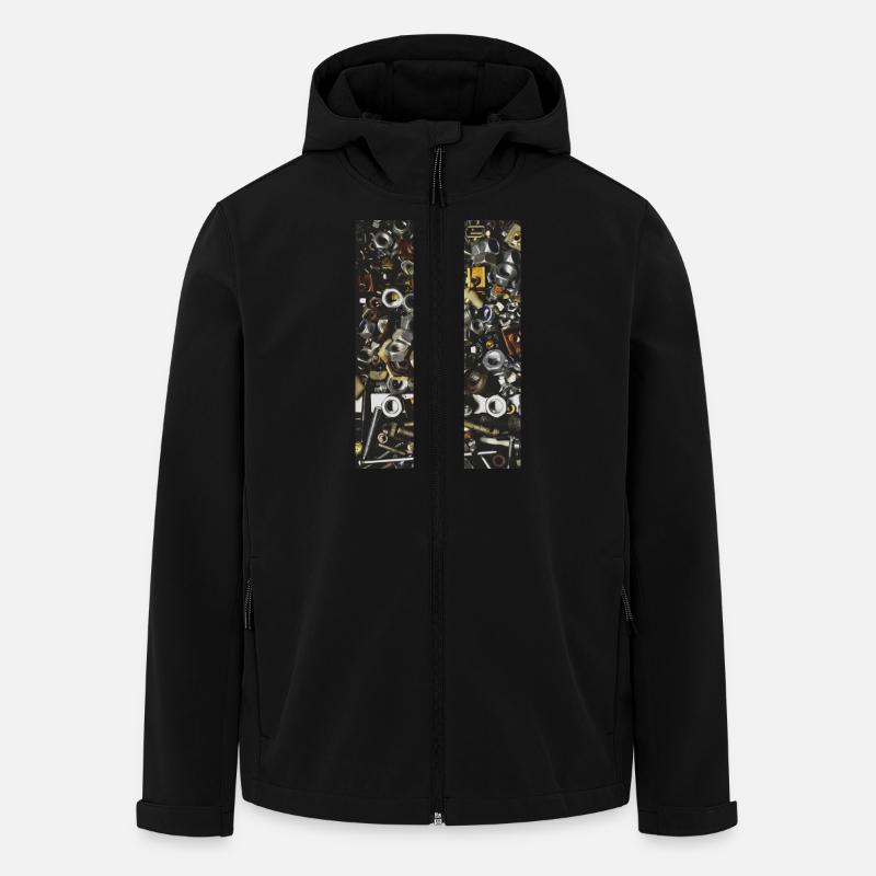 Schrauben - Recycelte Männer Softshell-Jacke von Stanley/Stella - Schwarz