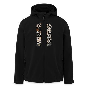 HOLZ - Recycelte Männer Softshell-Jacke von Stanley/Stella - Schwarz - Vorne - AI Model Male 185 light (185cm)