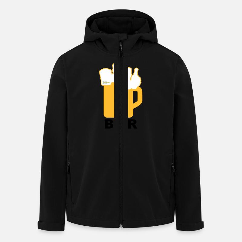 Bier Liga Logo BIER 1 - Recycelte Männer Softshell-Jacke von Stanley/Stella - Schwarz