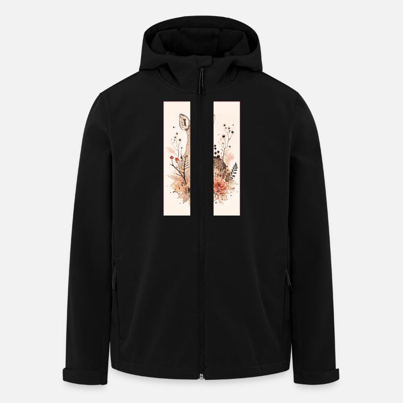 Reh - Recycelte Männer Softshell-Jacke von Stanley/Stella - Schwarz