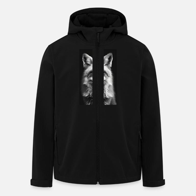 Fuchs - Recycelte Männer Softshell-Jacke von Stanley/Stella - Schwarz