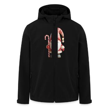Christmas Gnome 2 - Men’s Recycled Softshell Jacket by Stanley/Stella - black - Front - AI Model Male 185 light (185cm)