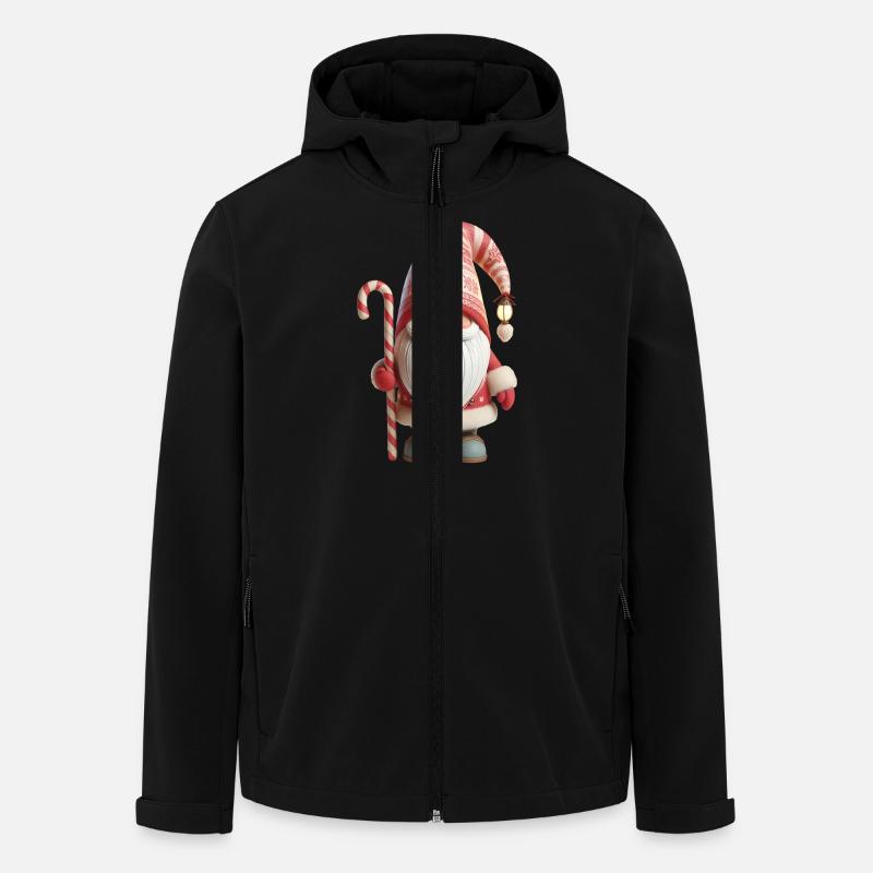 Gnome de Noël 2 - Veste softshell homme en polyester recyclé Stanley/Stella - noir