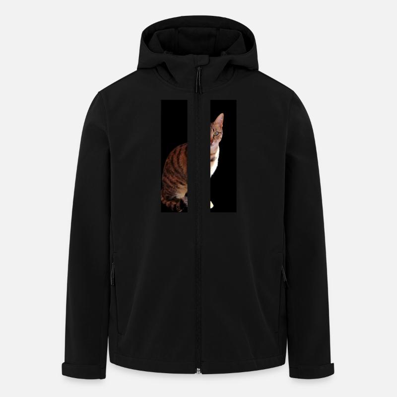 Chat chat chaton doux - Veste softshell homme en polyester recyclé Stanley/Stella - noir