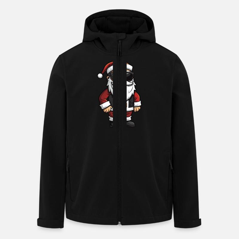 Weihnachtsmann Cool Santa Rocker - Recycelte Männer Softshell-Jacke von Stanley/Stella - Schwarz
