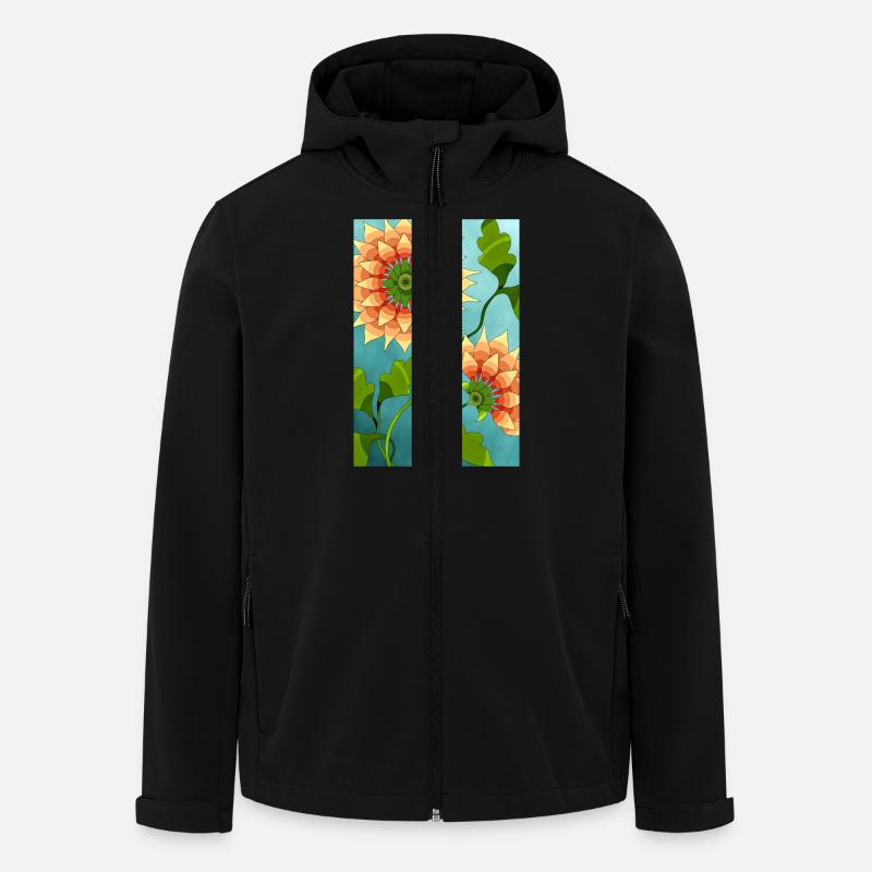 Fleur - Veste softshell homme en polyester recyclé Stanley/Stella - noir