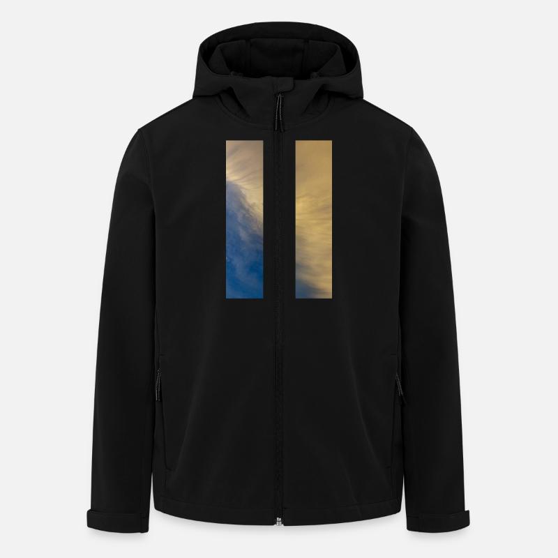 le ciel - Veste softshell homme en polyester recyclé Stanley/Stella - noir