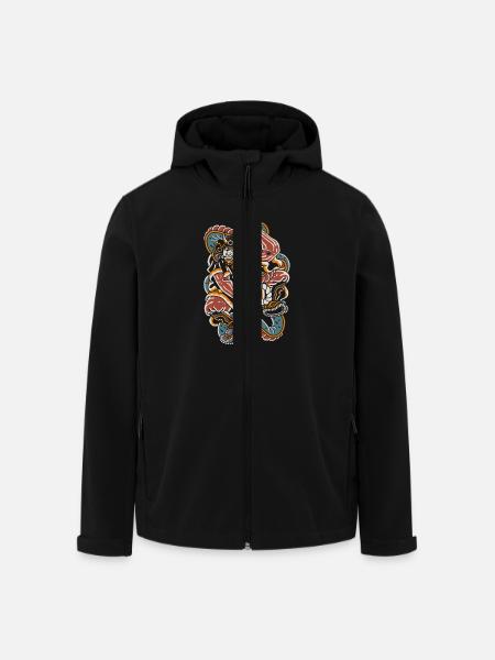 01 SNAKE SAMURAI - Men’s Recycled Softshell Jacket by Stanley/Stella - black