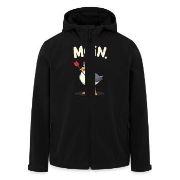 Darts Dart Moin Seagull with Dart - Men’s Recycled Softshell Jacket by Stanley/Stella - black - Front - AI Model Male 185 light (185cm)