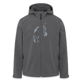 Totilas Portrait - Recycelte Männer Softshell-Jacke von Stanley/Stella - Schwarz - Vorne - AI Model Male 185 light (185cm)