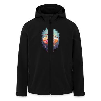 Ballet dancer modern hypercolor - Men’s Recycled Softshell Jacket by Stanley/Stella - black - Front - AI Model Male 185 light (185cm)