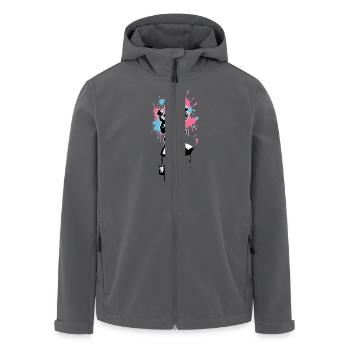 Street Art Girl 4534924 - Men’s Recycled Softshell Jacket by Stanley/Stella - black - Front - AI Model Male 185 light (185cm)