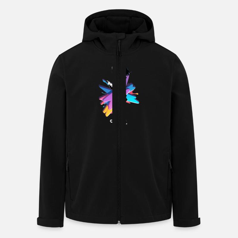 Streetart Mädchen 23245 - Recycelte Männer Softshell-Jacke von Stanley/Stella - Schwarz