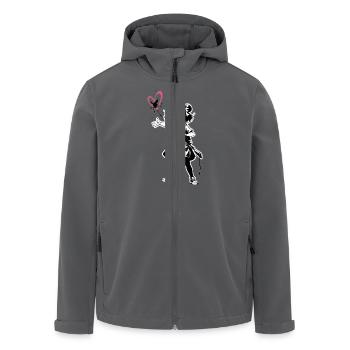 Street Art Fille 23249 - Veste softshell homme en polyester recyclé Stanley/Stella - charbon - Devant - AI Model Male 185 light (185cm)