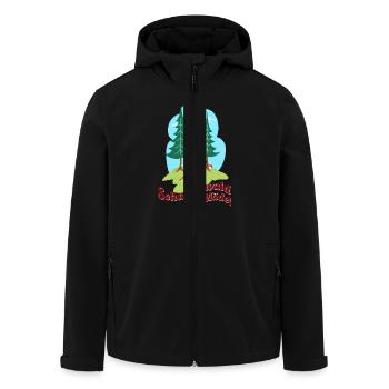 Black Forest Girl Retro - Men’s Recycled Softshell Jacket by Stanley/Stella - black - Front - AI Model Male 185 light (185cm)