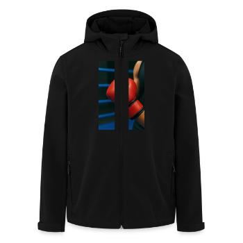 Boxen - Handschuh - Recycelte Männer Softshell-Jacke von Stanley/Stella - Schwarz - Vorne - AI Model Male 185 light (185cm)