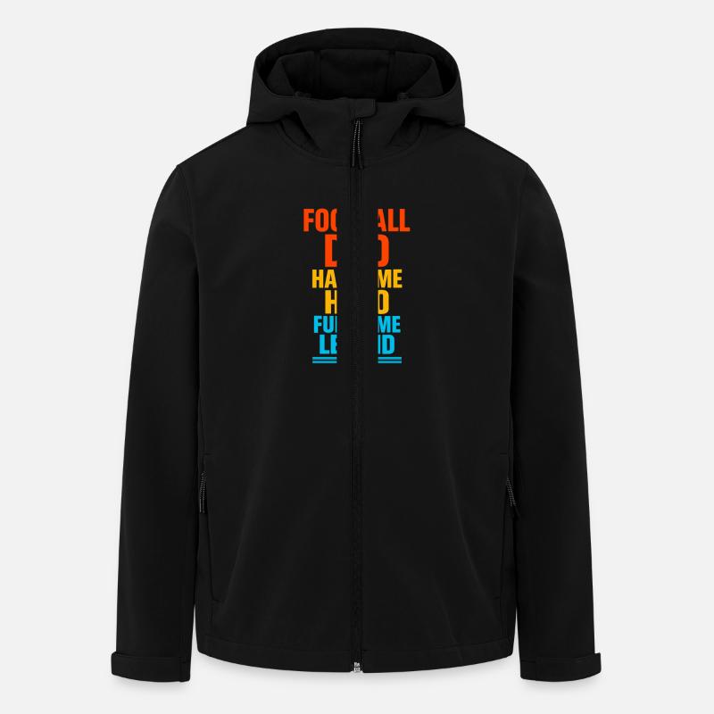 FUSSBALL-VATER - Recycelte Männer Softshell-Jacke von Stanley/Stella - Schwarz