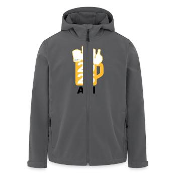 Bier Liga Logo ABI 2025 Maßkrug 5 - Recycelte Männer Softshell-Jacke von Stanley/Stella - Schwarz - Vorne - AI Model Male 185 light (185cm)
