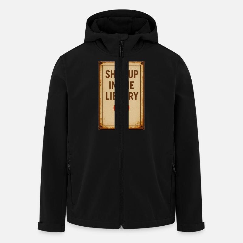 Be quiet in the library - Men’s Recycled Softshell Jacket by Stanley/Stella - black