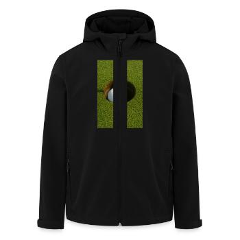 Sport - Golf - Recycelte Männer Softshell-Jacke von Stanley/Stella - Schwarz - Vorne - AI Model Male 185 light (185cm)