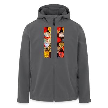 Laternenzauber Vietnams - Recycelte Männer Softshell-Jacke von Stanley/Stella - Schwarz - Vorne - AI Model Male 185 light (185cm)