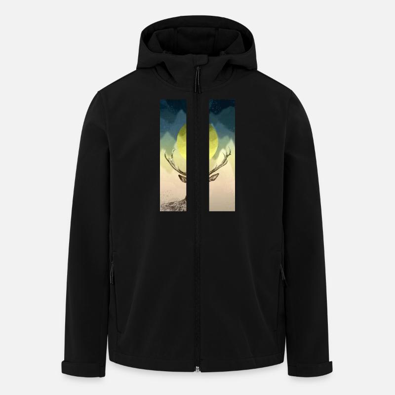 Deer - Men’s Recycled Softshell Jacket by Stanley/Stella - black