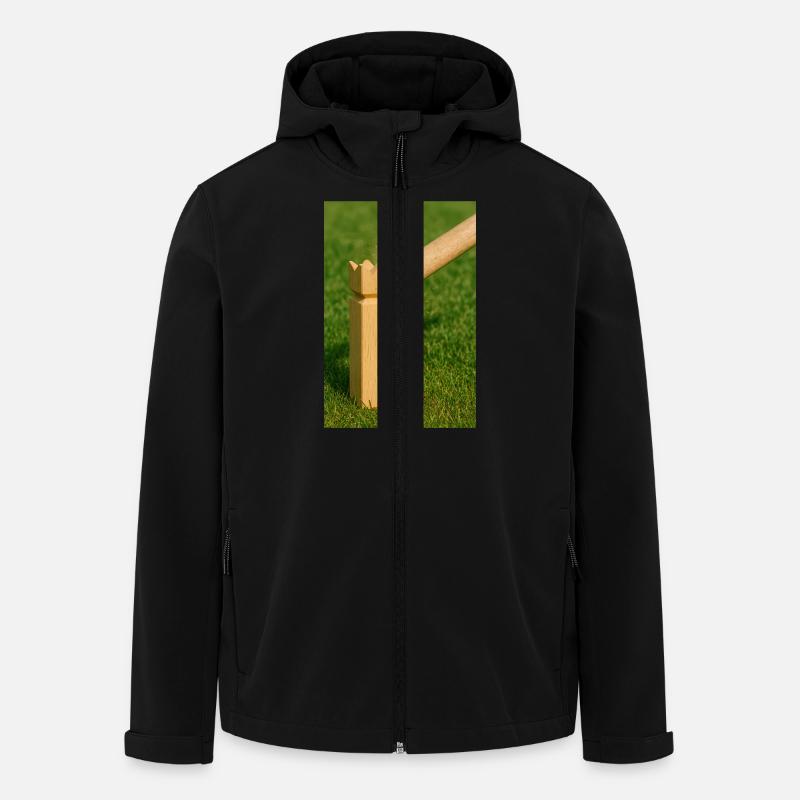 Sport - Kubb - Recycelte Männer Softshell-Jacke von Stanley/Stella - Schwarz