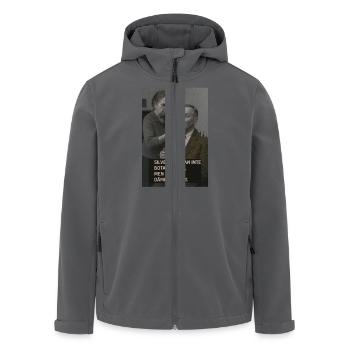 Amortissez le son avec du ruban adhésif - Veste softshell homme en polyester recyclé Stanley/Stella - noir - Devant - AI Model Male 185 light (185cm)