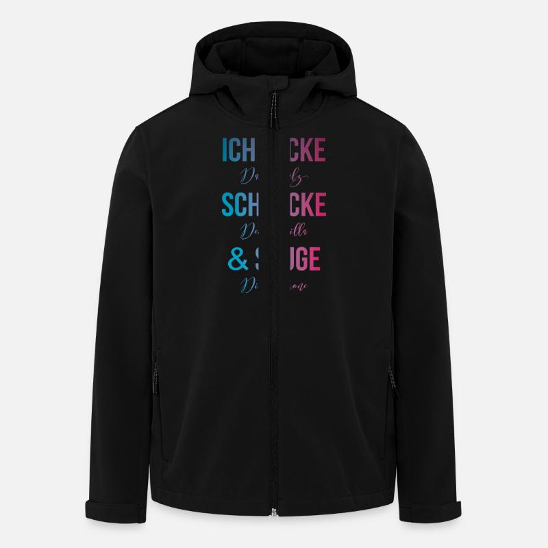 Tequila lécher, avaler, sucer - Veste softshell homme en polyester recyclé Stanley/Stella - noir
