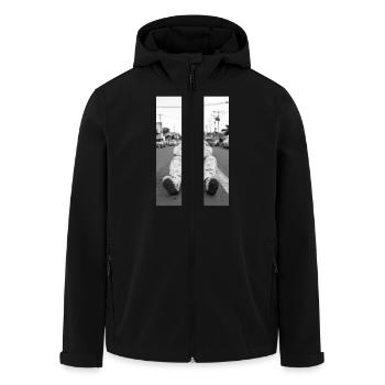 Verschollener Astronaut auf der Erde - Recycelte Männer Softshell-Jacke von Stanley/Stella - Schwarz - Vorne - AI Model Male 185 light (185cm)