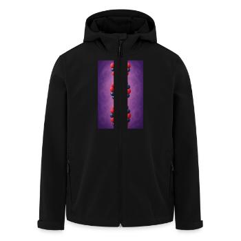 Beeren-DNA-Twist - Recycelte Männer Softshell-Jacke von Stanley/Stella - Schwarz - Vorne - AI Model Male 185 light (185cm)