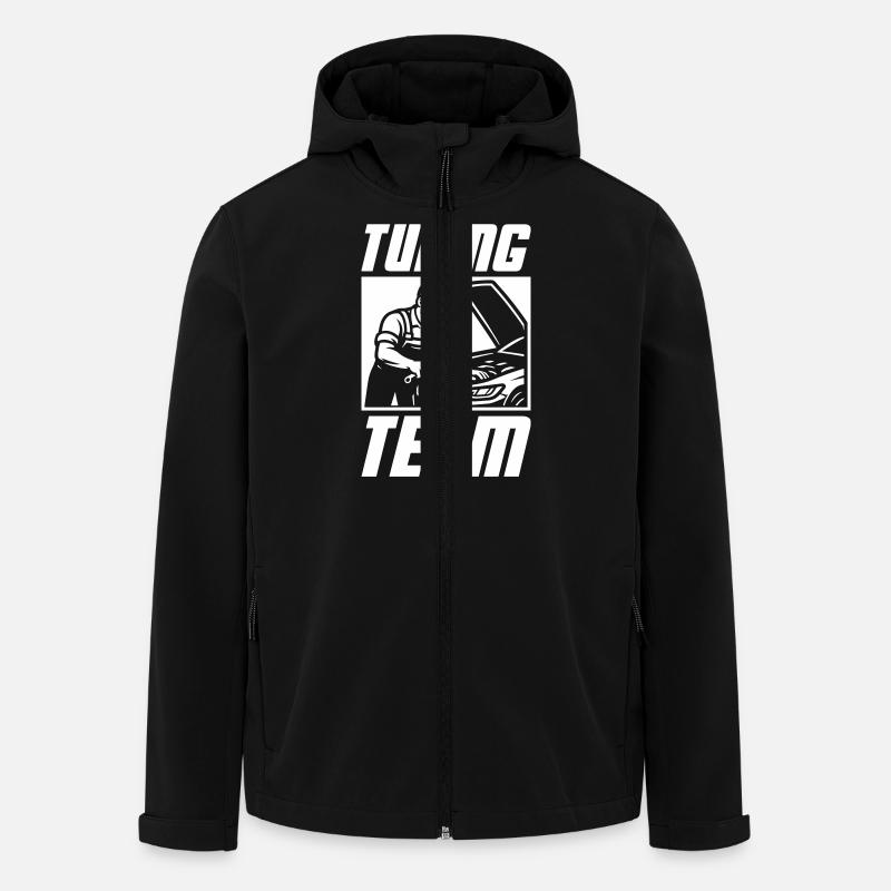 Tuning Team Kfz - Recycelte Männer Softshell-Jacke von Stanley/Stella - Schwarz