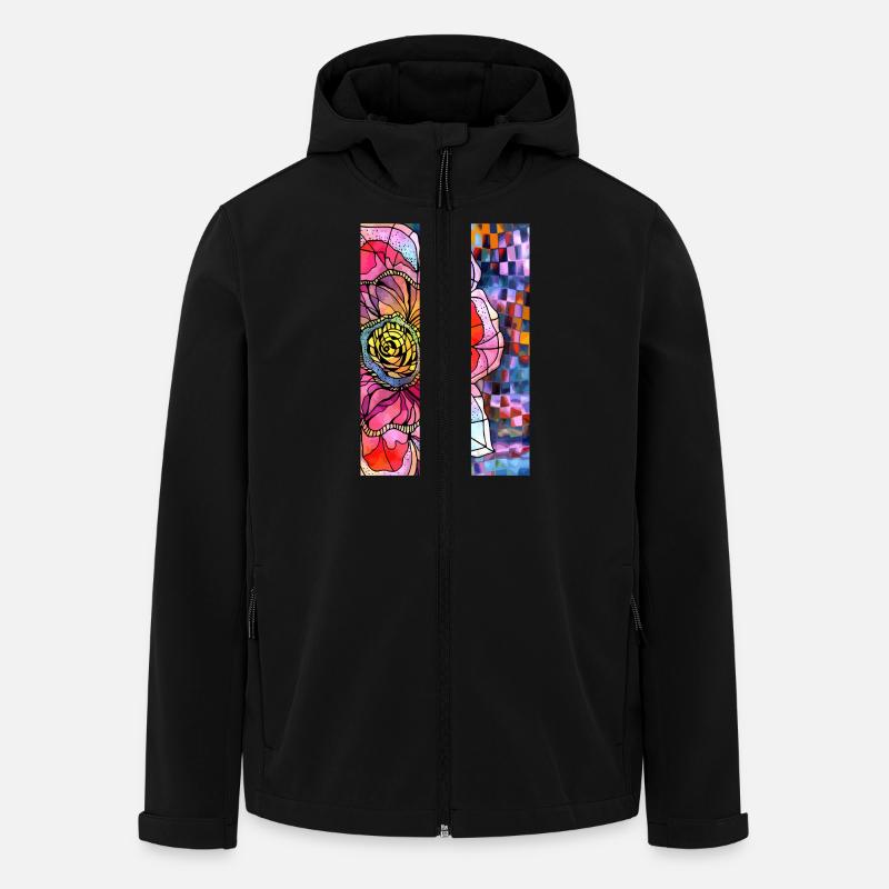 Fleur - Veste softshell homme en polyester recyclé Stanley/Stella - noir