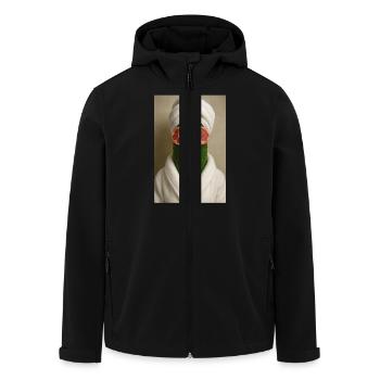 Cucumber Spa Day Gone Wrong - Men’s Recycled Softshell Jacket by Stanley/Stella - black - Front - AI Model Male 185 light (185cm)