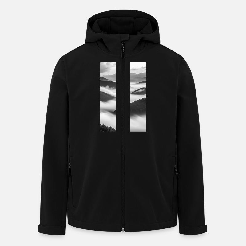 Whispers in the Mist - Men’s Recycled Softshell Jacket by Stanley/Stella - black