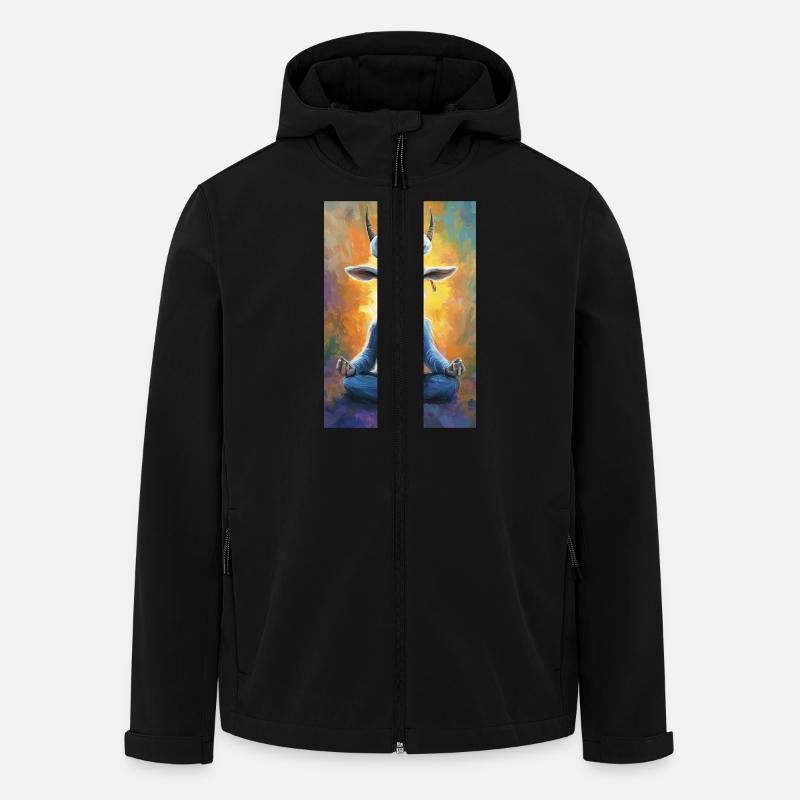 Zen Goat Master - Men’s Recycled Softshell Jacket by Stanley/Stella - black