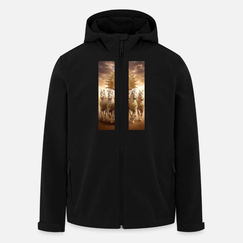 Char divin du soleil - Veste softshell homme en polyester recyclé Stanley/Stella - noir