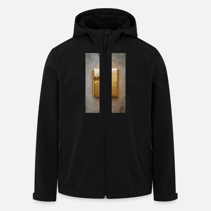 Gold Transformation - Men’s Recycled Softshell Jacket by Stanley/Stella - black