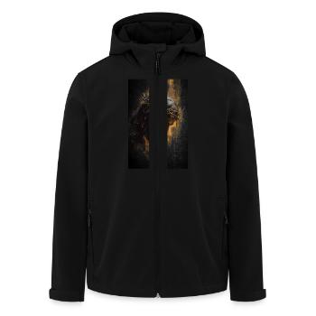 L’homme des douleurs – Couronné d’épines - Veste softshell homme en polyester recyclé Stanley/Stella - noir - Devant - AI Model Male 185 light (185cm)