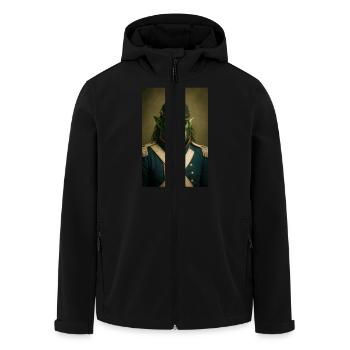 Seigneur de guerre orc en tenue de cérémonie - Veste softshell homme en polyester recyclé Stanley/Stella - noir - Devant - AI Model Male 185 light (185cm)