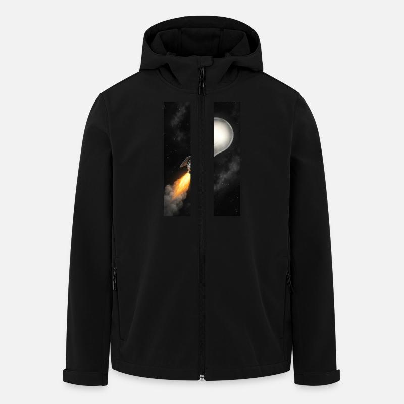 Rocket-Powered Bright Idea - Men’s Recycled Softshell Jacket by Stanley/Stella - black