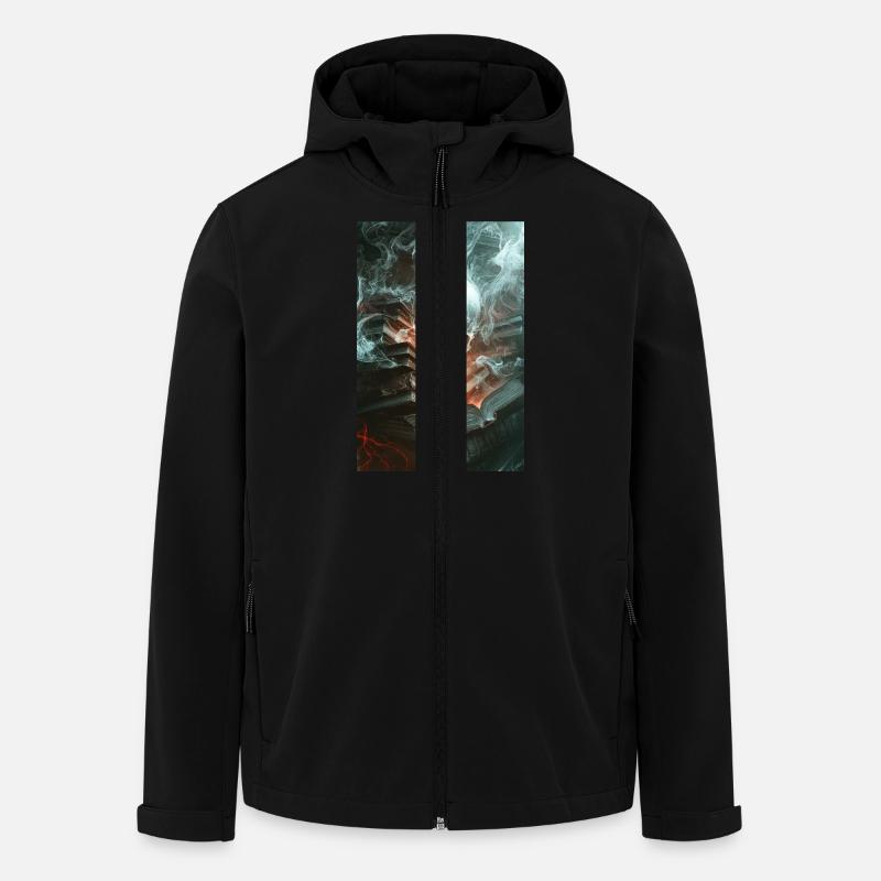 Des connaissances hantées déchaînées - Veste softshell homme en polyester recyclé Stanley/Stella - noir