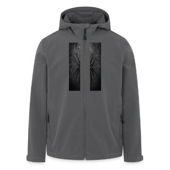 Black Widow Style Spider Art - Men’s Recycled Softshell Jacket by Stanley/Stella - black - Front - AI Model Male 185 light (185cm)