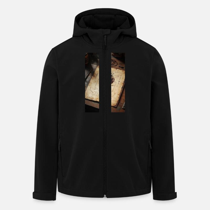 Anatomie des Herzens Skizze - Recycelte Männer Softshell-Jacke von Stanley/Stella - Schwarz