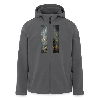 Elégant violon noir et or - Veste softshell homme en polyester recyclé Stanley/Stella - noir - Devant - AI Model Male 185 light (185cm)