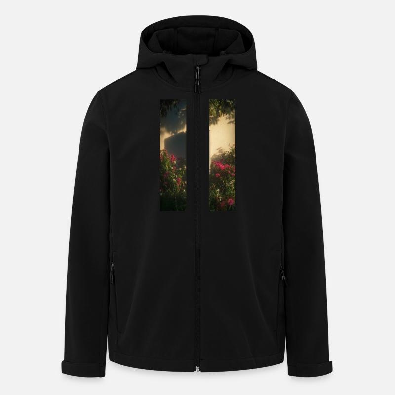 Lonely ATM in Bloom - Men’s Recycled Softshell Jacket by Stanley/Stella - black
