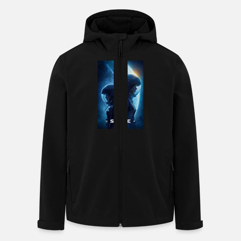 Astronauts in Deep Space - Men’s Recycled Softshell Jacket by Stanley/Stella - black